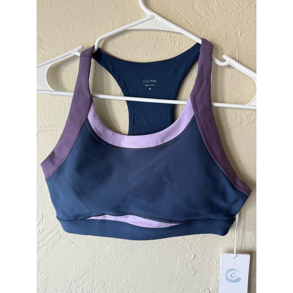 NWT Johnny Was Calme Color Block Sports Bra Sz M